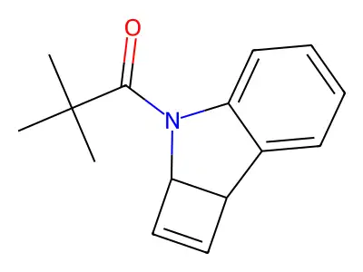 1-(2a,7b-Dihydrocyclobuta[b]indol-3-yl)-2,2-dimethylpropan-1-one structure