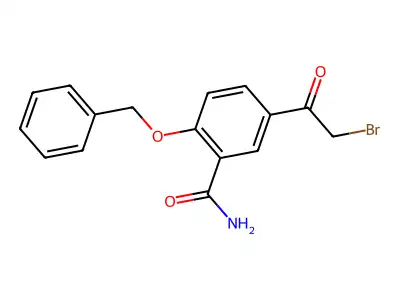 5-(Bromoacetyl)-2-(phenylmethoxy)benzamide structure
