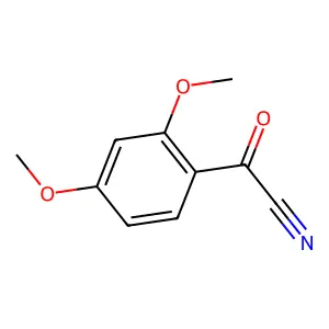 2,4-Dimethoxybenzene-1-carbonyl cyanide structure