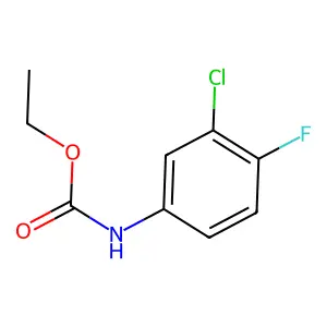 Ethyl (3-chloro-4-fluorophenyl)carbamate structure