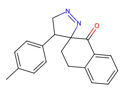 4'-(4-Methylphenyl)spiro[3,4-dihydronaphthalene-2,5'-3,4-dihydropyrazole]-1-one structure