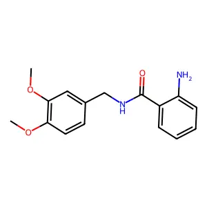 2-amino-N-(3,4-dimethoxybenzyl)benzenecarboxamide structure