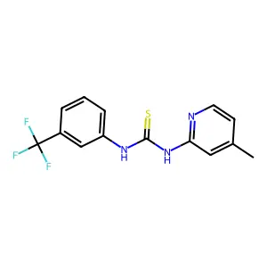 1-(4-Methylpyridin-2-yl)-3-[3-(trifluoromethyl)phenyl]thiourea structure
