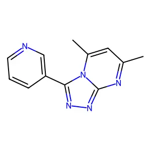 5,7-Dimethyl-3-pyridin-3-yl-[1,2,4]triazolo[4,3-a]pyrimidine structure