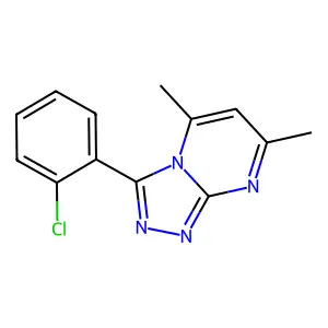 1,2,4-Triazolo[4,3-a]pyrimidine, 3-(2-chlorophenyl)-5,7-dimethyl- structure
