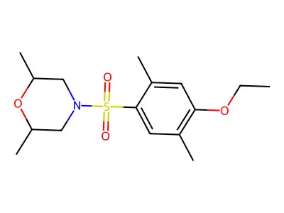 4-((4-Ethoxy-2,5-dimethylphenyl)sulfonyl)-2,6-dimethylmorpholine structure