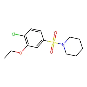1-(4-Chloro-3-ethoxyphenyl)sulfonylpiperidine structure