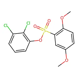 2,3-Dichlorophenyl 2,5-dimethoxybenzenesulfonate structure