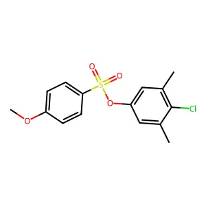 4-Chloro-3,5-dimethylphenyl 4-methoxybenzenesulfonate structure