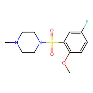 1-(5-Fluoro-2-methoxyphenyl)sulfonyl-4-methylpiperazine structure