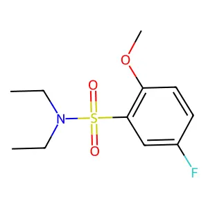 N,N-二乙基-5-氟-2-甲氧基苯磺酰胺 structure