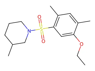 1-[(5-Ethoxy-2,4-dimethylphenyl)sulfonyl]-3-methylpiperidine structure