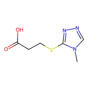 3-((4-Methyl-4H-1,2,4-triazol-3-yl)thio)propanoic acid structure
