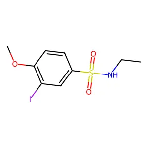 N-乙基-3-碘-4-甲氧基苯磺酰胺 structure