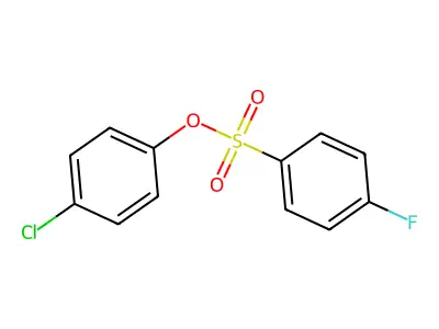 4-Chlorophenyl 4-fluorobenzenesulfonate structure
