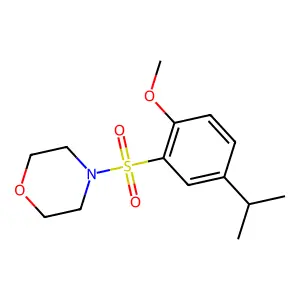 4-Isopropyl-2-(4-morpholinylsulfonyl)phenyl methyl ether structure
