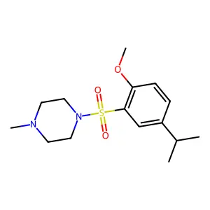 1-((5-Isopropyl-2-methoxyphenyl)sulfonyl)-4-methylpiperazine structure