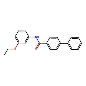 N-(3-乙氧基苯基)[1,1-联苯]-4-甲酰胺 structure