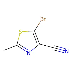 5-溴-2-甲基-1,3-噻唑-4-甲腈 structure