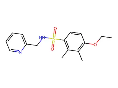 4-Ethoxy-2,3-dimethyl-N-pyridin-2-ylmethyl-benzenesulfonamide structure