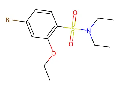 4-溴-2-乙氧基-N,N-二乙基苯磺酰胺 structure