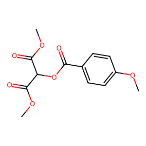 Dimethyl 2-[(4-methoxybenzoyl)oxy]malonate structure
