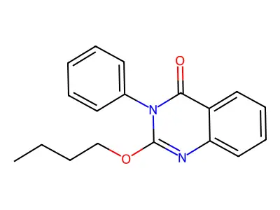2-Butoxy-3-phenyl-4-quinazolinone structure