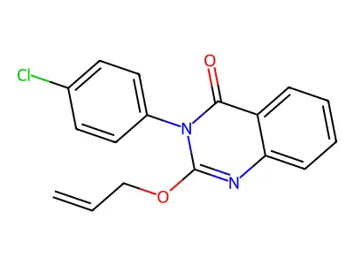 4(3H)-Quinazolinone, 3-(4-chlorophenyl)-2-(2-propenyloxy)- structure