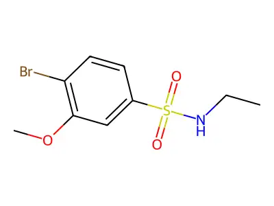 4-bromo-N-ethyl-3-methoxybenzenesulfonamide structure
