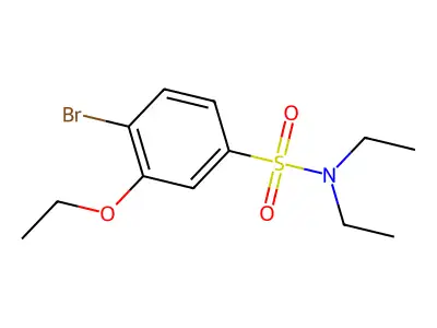 4-溴-3-乙氧基-N,N-二乙基苯磺酰胺 structure