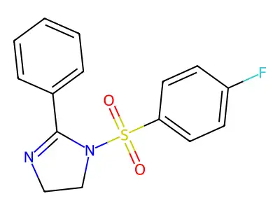 1-(4-Fluorophenyl)sulfonyl-2-phenyl-4,5-dihydroimidazole structure