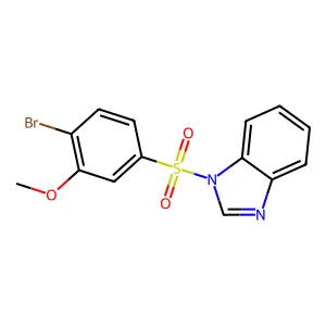 1-((4-bromo-3-methoxyphenyl)sulfonyl)-1H-benzo[d]imidazole structure