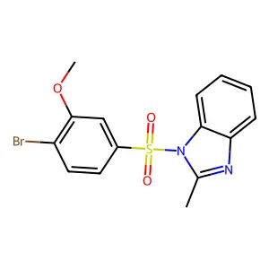 1-(4-Bromo-3-methoxyphenyl)sulfonyl-2-methylbenzimidazole structure