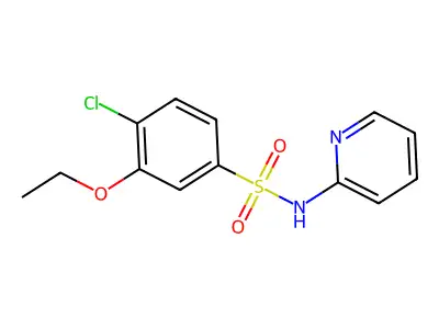 4-chloro-3-ethoxy-N-pyridin-2-ylbenzenesulfonamide structure