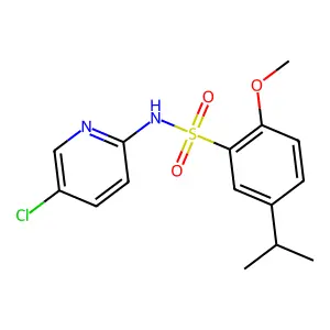 N-(5-Chloro-pyridin-2-yl)-5-isopropyl-2-methoxy-benzenesulfonamide structure