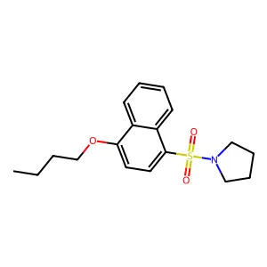 1-(4-Butoxynaphthalen-1-yl)sulfonylpyrrolidine structure
