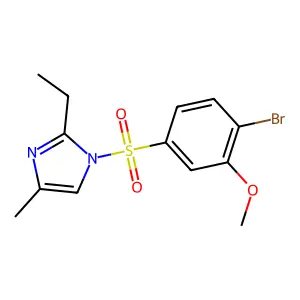 1-(4-Bromo-3-methoxyphenyl)sulfonyl-2-ethyl-4-methylimidazole structure