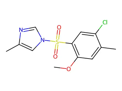 1-(5-Chloro-2-methoxy-4-methyl-benzenesulfonyl)-4-methyl-1H-imidazole structure
