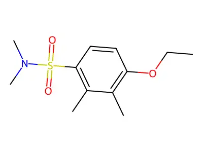 4-乙氧基-N,N,2,3-四甲基苯磺酰胺 structure