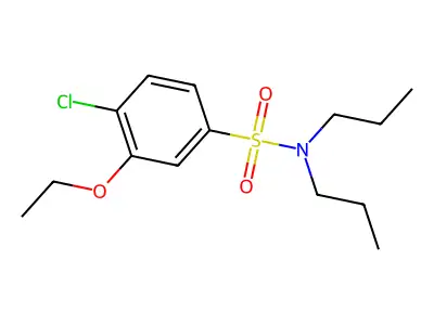 4-氯-3-乙氧基-N,N-二丙基苯磺酰胺 structure