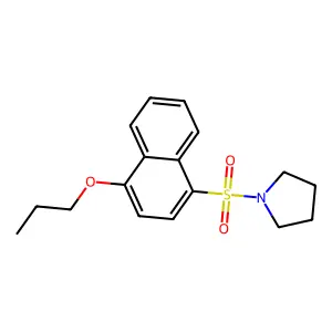 1-(4-Propoxynaphthalen-1-yl)sulfonylpyrrolidine structure