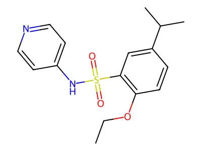 2-ethoxy-5-isopropyl-N-(4-pyridinyl)benzenesulfonamide structure