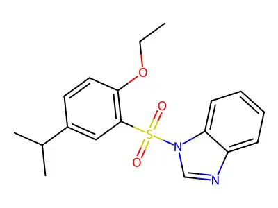 1-((2-ethoxy-5-isopropylphenyl)sulfonyl)-1H-benzo[d]imidazole structure