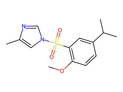 1-(2-Methoxy-5-propan-2-ylphenyl)sulfonyl-4-methylimidazole structure