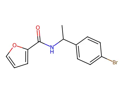 N-[1-(4-bromophenyl)ethyl]furan-2-carboxamide structure