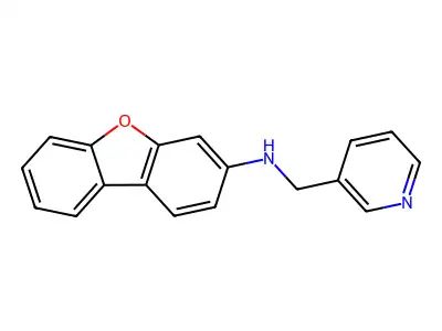 N-(pyridin-3-ylmethyl)dibenzofuran-3-amine structure