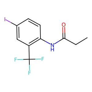 N-[4-iodo-2-(trifluoromethyl)phenyl]propanamide structure