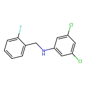 N-(3,5-二氯苯基)-N-(2-氟苄基)胺 structure