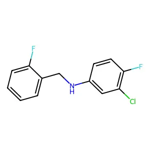 (3-Chloro-4-fluoro-phenyl)-(2-fluoro-benzyl)-amine structure