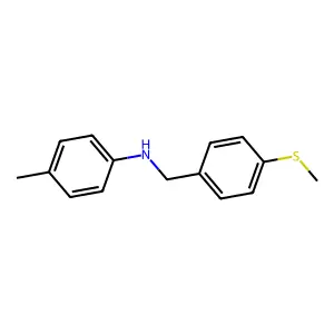 N-(4-methylphenyl)-N-[4-(methylsulfanyl)benzyl]amine structure